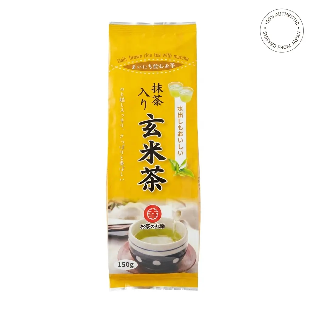 Daily-Brown-Rice-Green-Tea-with-Matcha-150g-Package-Price-in-BD.webp Ochana Maruko Japanese Daily Genmaicha Roasted Rice Tea with Matcha (150g) - Image 1